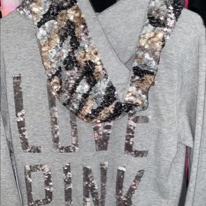 RARE htf vs PINK bling hoodie